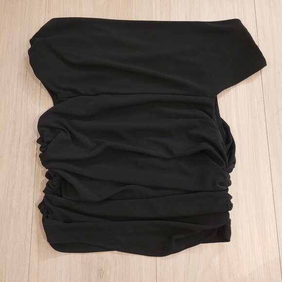 ZARA | Asymmetrical Ruched Top | Sz. S - Picture 5 of 6